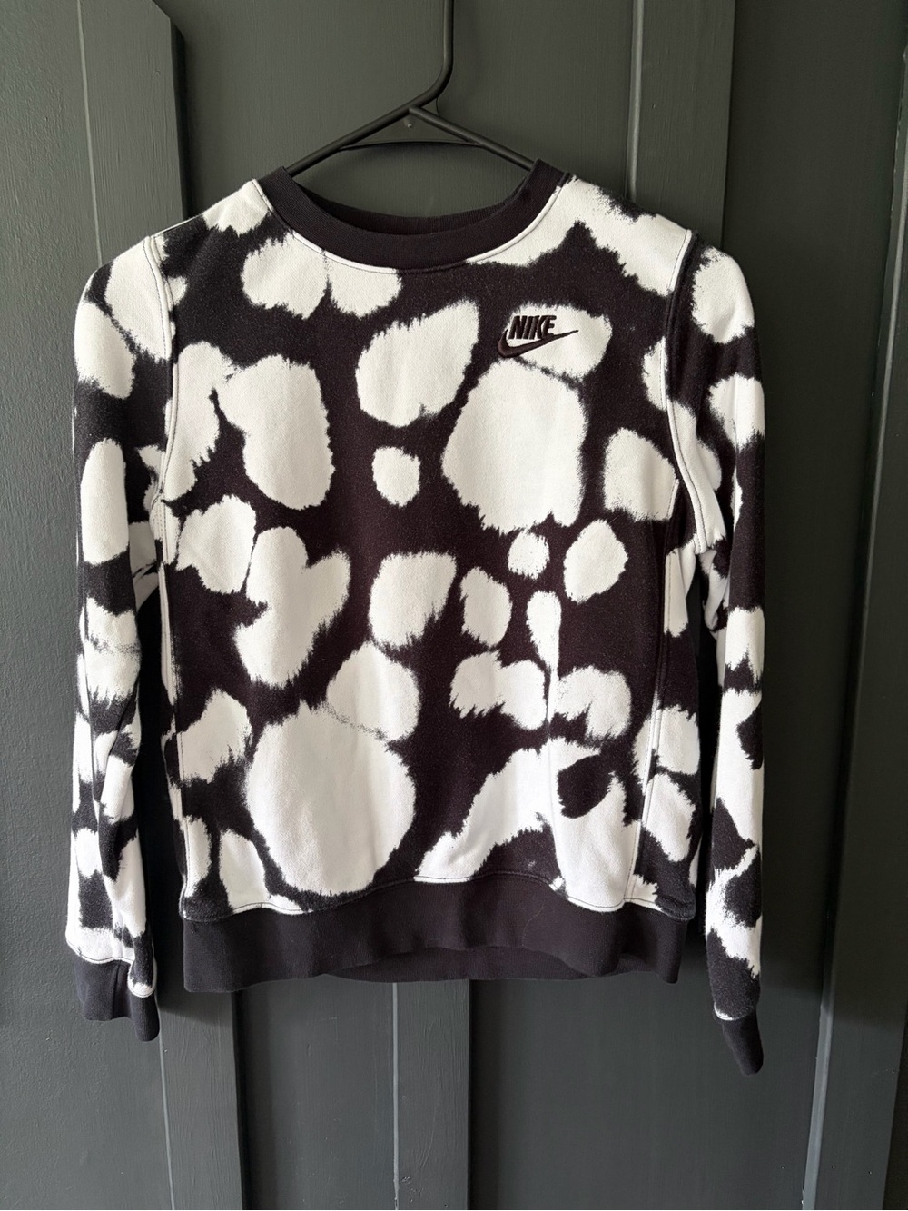 Nike Black & White Patterned Kids Sweatshirt